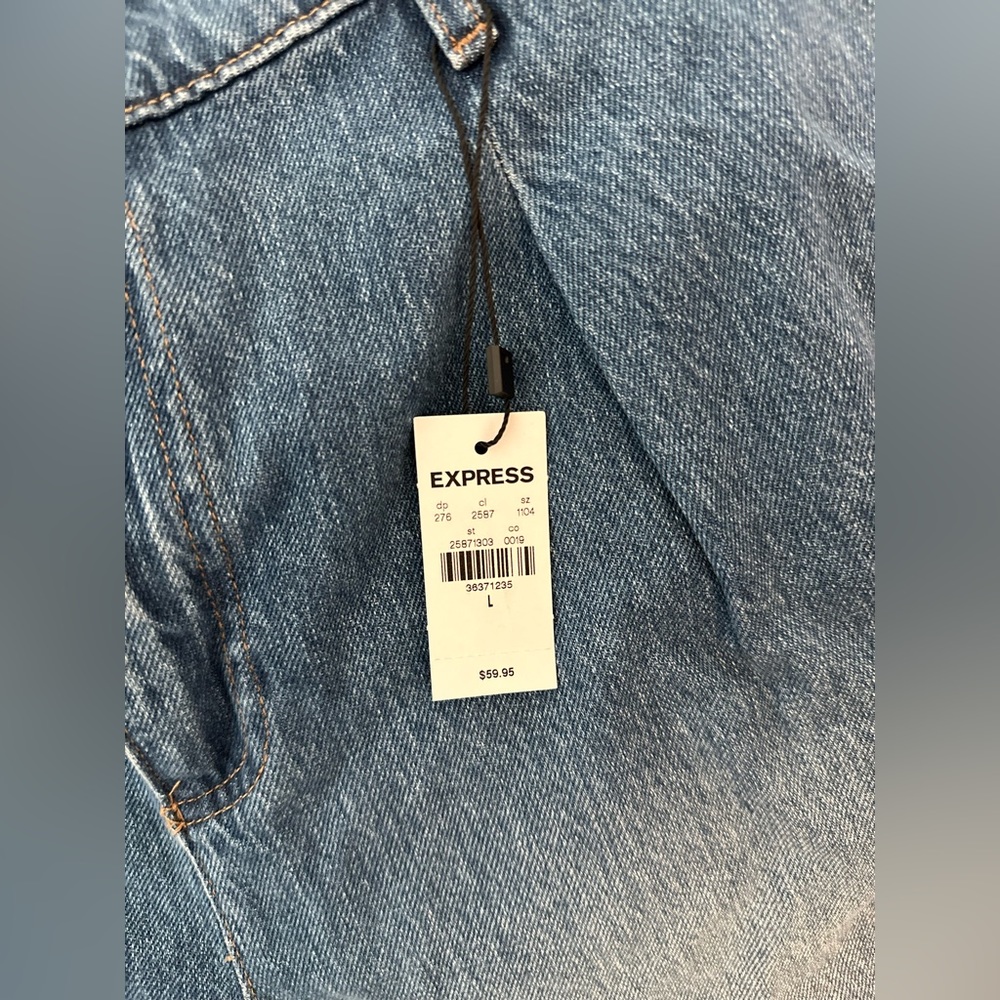 LARGE express jeans high waist shorts